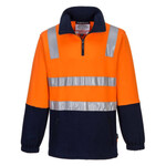 Hi-Vis Contrast 1/4 Zip Brush Fleece