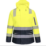 Huski Hi-Vis Womens Contrast Rain Jacket