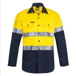 Mens Two Tone Long Sleeve Shirt With CSR Tape