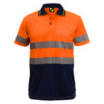 Hi Vis Two Tone Short Sleeve Micromesh Polo With Pocket And Csr Reflective Tape