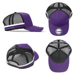 Kids A-Frame Striped Trucker Cap