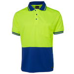 Mens Hi Vis Short Sleeve Traditional Polo