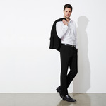 Mens Classic Flat Front Pant