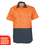 Two Tone Cotton Drill Shirt