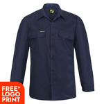 Mens Full Colour Vented Long Sleeve Shirt