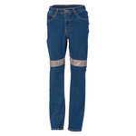 Womens Taped Denim Stretch Jeans CSR R/Tape