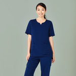 Womens Round Neck Scrub Top